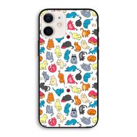 Kleurrijke katten: iPhone 12 Biologisch afbreekbaar hoesje