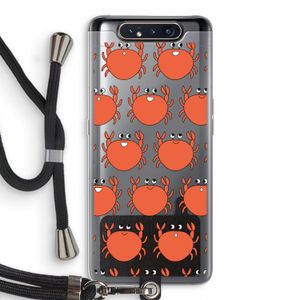 Krab: Samsung Galaxy A80 Transparant Hoesje met koord