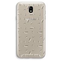 Hipster stripes: Samsung Galaxy J7 (2017) Transparant Hoesje