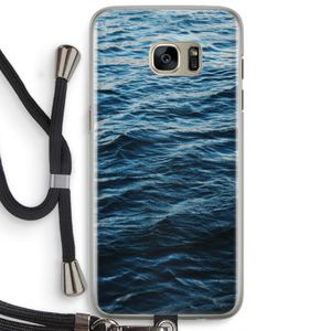Oceaan: Samsung Galaxy S7 Edge Transparant Hoesje met koord