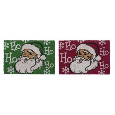 Deurmat DKD Home Decor Kerstmis PVC Kerstman Kokosvezel (60 x 40 x 1,5 cm) (2 Stuks)