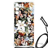 Case voor Samsung Galaxy A13 5G | A04s Dark Flowers - thumbnail