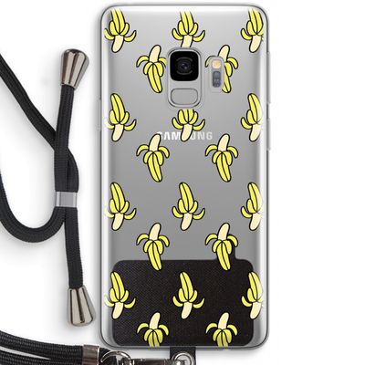 Bananas: Samsung Galaxy S9 Transparant Hoesje met koord