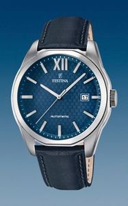 Horlogeband Festina F16885.3 Leder Blauw 21mm