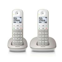 Draadloze telefoon Philips XL4902S/34 1,9" 550 mAh GAP (2 pcs) Wit