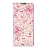 Motorola Moto E20 Smart Cover Pink Flowers