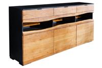 Dressoir GRAND ACACIA 180 cm, acaciahout, natuurlijke rand met LED-verlichting - 44095