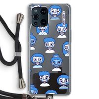 Gezichtjes: Oppo Find X3 Pro Transparant Hoesje met koord
