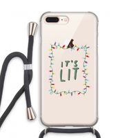 It's Lit: iPhone 7 PLUS Transparant Hoesje met koord