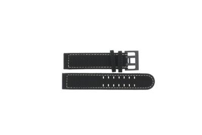 Horlogeband Hamilton H705751 / H001.70.575.733.11 / H600.705.113 Leder/Textiel Zwart 20mm