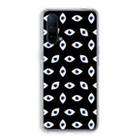 Eyes pattern: OnePlus Nord CE 5G Transparant Hoesje - thumbnail