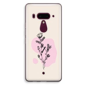 Roses are red: HTC U12+ Transparant Hoesje