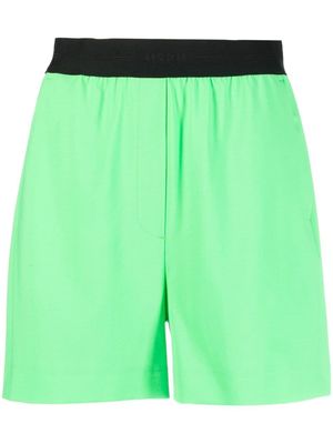 MSGM short à taille logo - Vert
