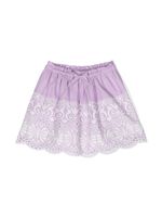 ZIMMERMANN Kids jupe en broderie anglaise à lien de resserrage - Violet - thumbnail