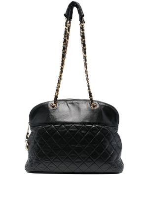 CHANEL Pre-Owned sac porté épaule à design matelassé (1989-1991) - Noir