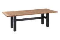 Hartman Heron dining tuintafel 240x100 cm. - Zwart/Teak