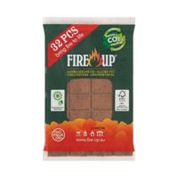 Fire-up Barbecue aanmaakblokjes - 32x - bruin - reukloos - niet giftig - BBQ   -