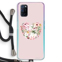 GRL PWR Flower: Oppo A72 Transparant Hoesje met koord