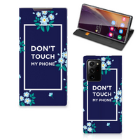 Samsung Galaxy Note 20 Ultra Design Case Flowers Blue DTMP - thumbnail