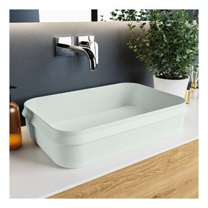 Waskom Mondiaz Arvo | 55x13x38 cm | Solid Surface | Vrijstaand | Rechthoekig | Greey