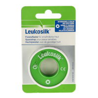 Leukosilk Hechtpleister 1.25cm hangend 1 Stuks