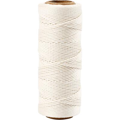 Creativ Company Bamboekoord, dikte 1 mm, wit, 65 m/ 1 rol