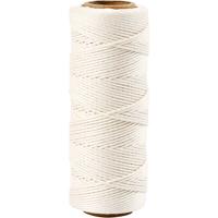 Creativ Company Bamboekoord, dikte 1 mm, wit, 65 m/ 1 rol