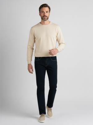 Baziz Hazel Regular S20 Dark Blue - Heren Jeans - Regular Fit