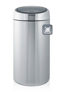 Brabantia Touch Bin afvalemmer 45 liter met kunststof binnenemmer - Matt Steel Fingerprint Proof