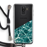 Weerkaatsing water: Samsung Galaxy J8 (2018) Transparant Hoesje met koord