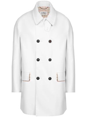 Maison Margiela manteau à boutonnière croisée - Blanc