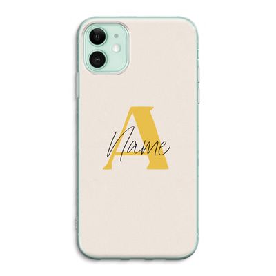 Amber Script: iPhone 11 Transparant Hoesje