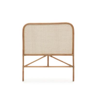 Kave Home Hoofdbord 'Quiterie' Recht, Rotan, 98 x 110cm