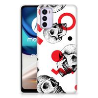 Silicone Back Case Motorola Moto G42 Skull Red - thumbnail