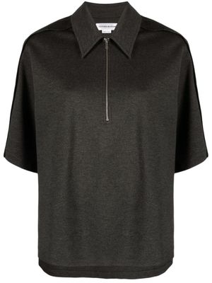 Victoria Beckham haut à col pointu - Gris