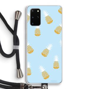 Ananasjes: Samsung Galaxy S20 Plus Transparant Hoesje met koord
