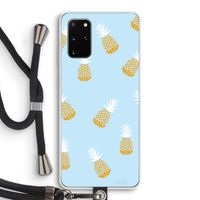 Ananasjes: Samsung Galaxy S20 Plus Transparant Hoesje met koord