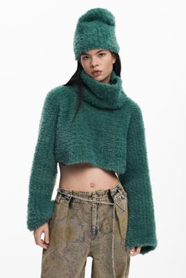 PACK CROP TRUI EN MUTS - GREEN - U