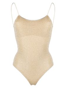 Oséree maillot de bain Lumière à encolure arrondie - Or