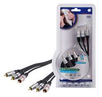Hoge kwaliteit composite audio/video kabel [diverse lengtes] - thumbnail