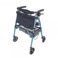 De Fold N Go rollator blauw - thumbnail