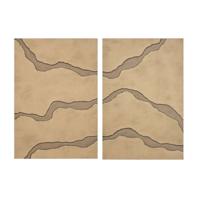 Schilderij Home ESPRIT Beige Modern 80 x 3,5 x 120 cm (2 Stuks)