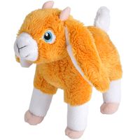 Pluche knuffel boerderijdieren geit van 18 cm   - - thumbnail