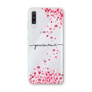 Hartjes en kusjes: Samsung Galaxy A70 Transparant Hoesje