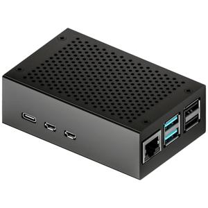 Joy-it RB-AlucaseP5-01B SBC-behuizing Raspberry Pi® Aluminium Zwart