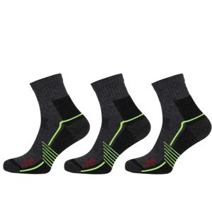 STAPP Wandelsokken Quarter Active Outdoor Bamboe 3-pack Donkergrijs-39/42