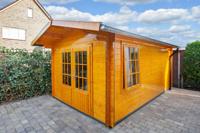 Blokhut - Tuinhuis Julia | 40 mm | vuren groen geïmpregneerd