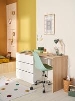 Bureau met ingebouwde kast wit Bureau met ingebouwde kast wit