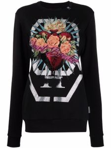 Philipp Plein sweat Heart Breaker à logo - Noir