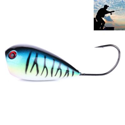 HENGJIA PO036 8cm / 13g grote mond Single Hook raken Water Wave Hard aas lokken buiten vissen Gear lokken Hengelsport aas Fishing Tackle (PO036-1)